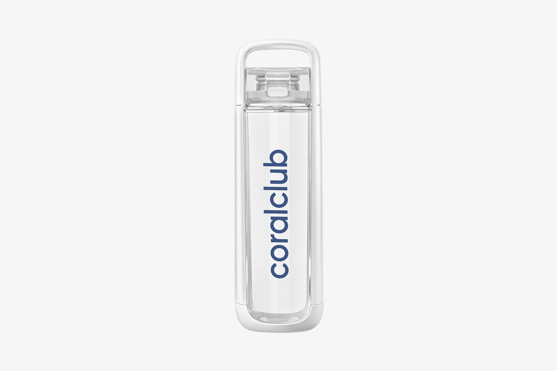 KOR One 750 water bottle, Polar White (blue logo) 
