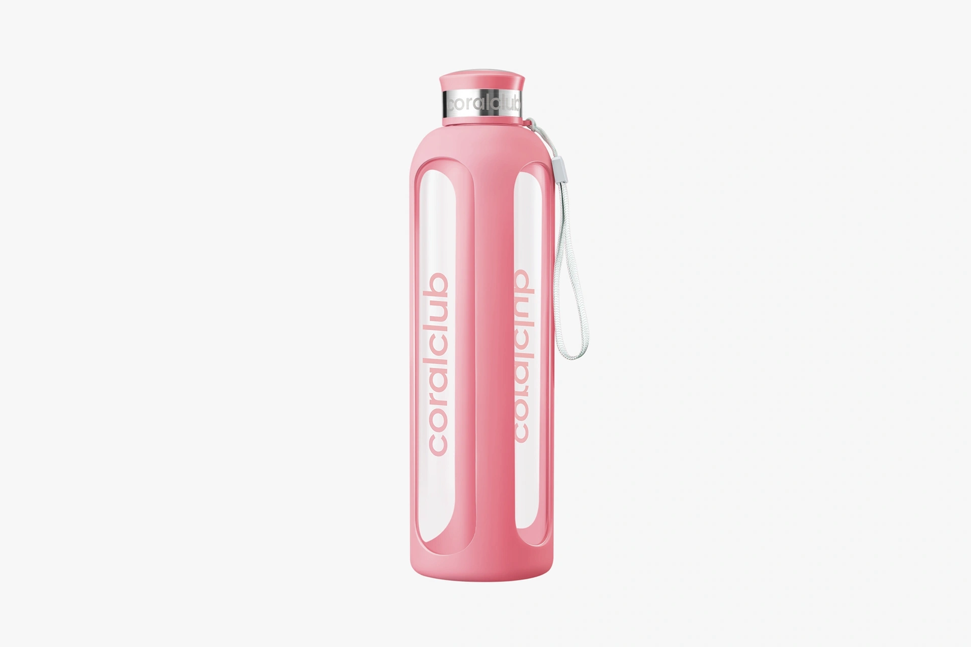 Glasflasche ClearWater, rosa