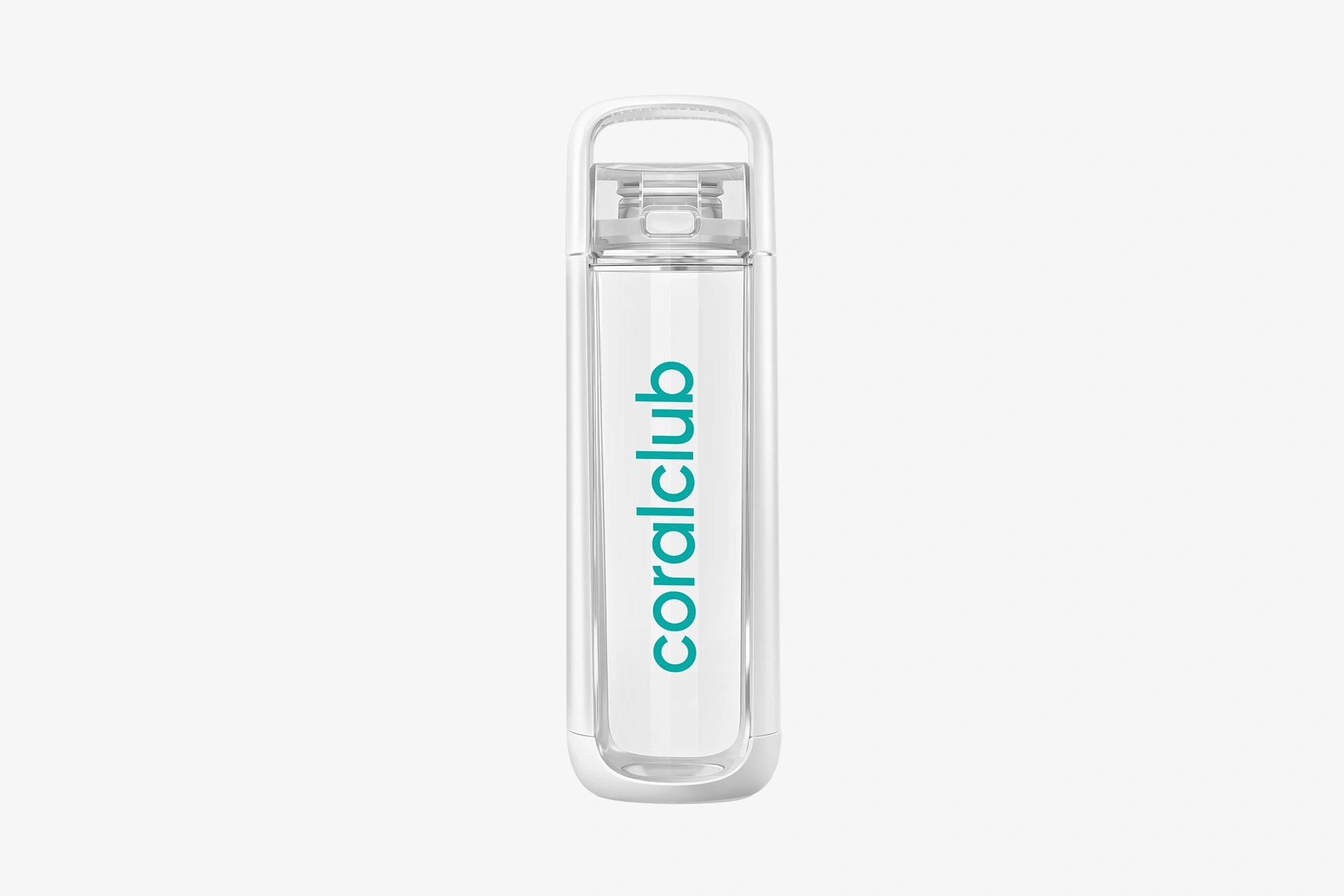 KOR One 750 water bottle, Polar White (green logo)