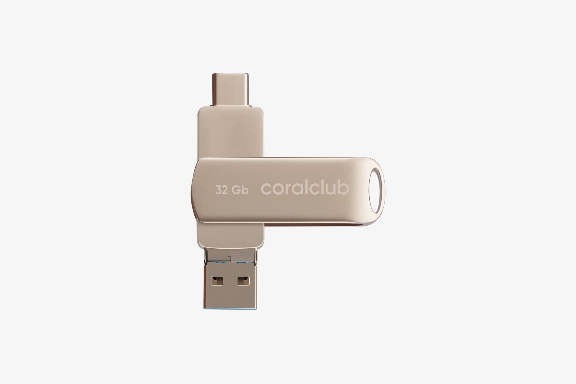 USB-Stick CORALCLUB USB+Type-c